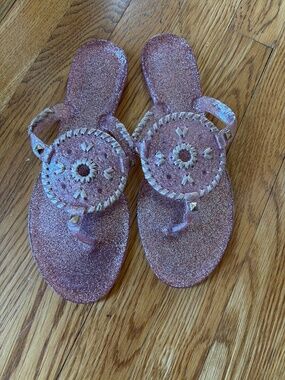 Jack Rogers Georgica jelly waterproof sandal, pink, size 9